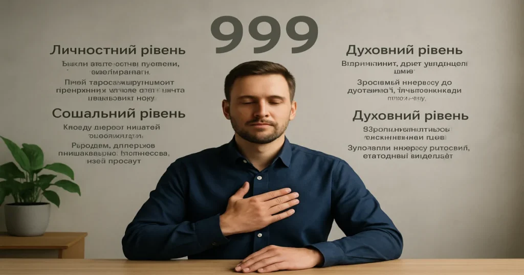 Аспект Значение числа 999 Проявление в Украине Личностный уровень Завершение этапа, прощение,&hellip;